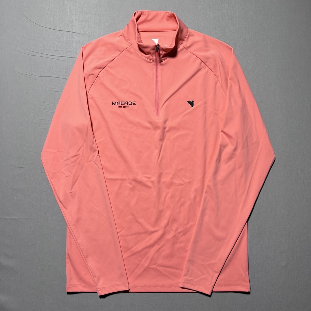 Macade Pullover Womens M Pink Golf 1/4 Zip Long Sleeve Slim Fit Performance